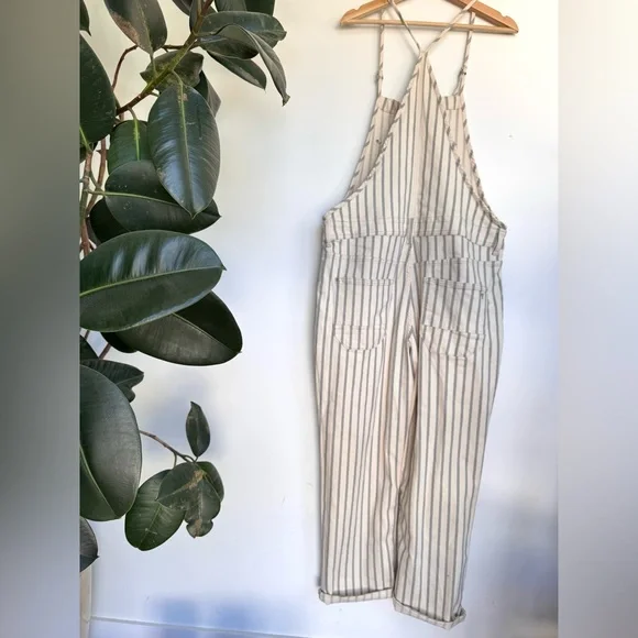 Pilcro Denim Stripe Painter Overalls - Picture 13 of 16